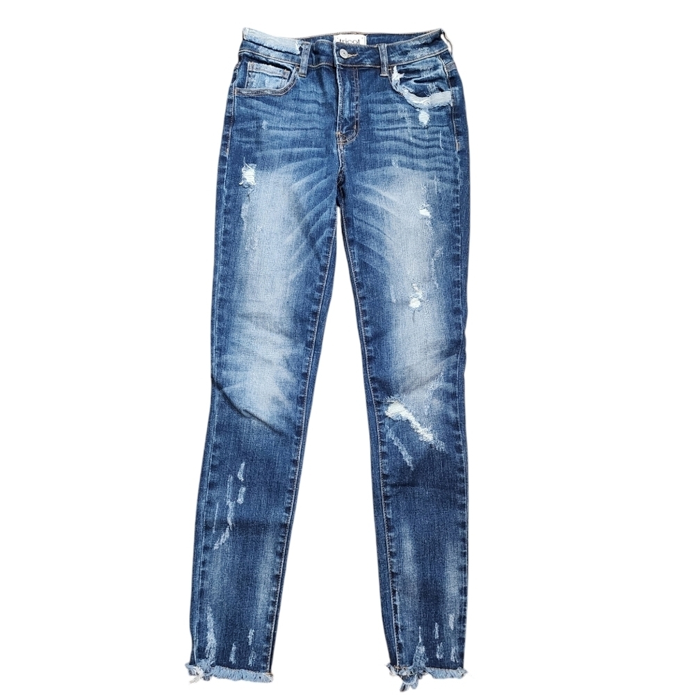 Tricot Distressed Blue Denim Jeans